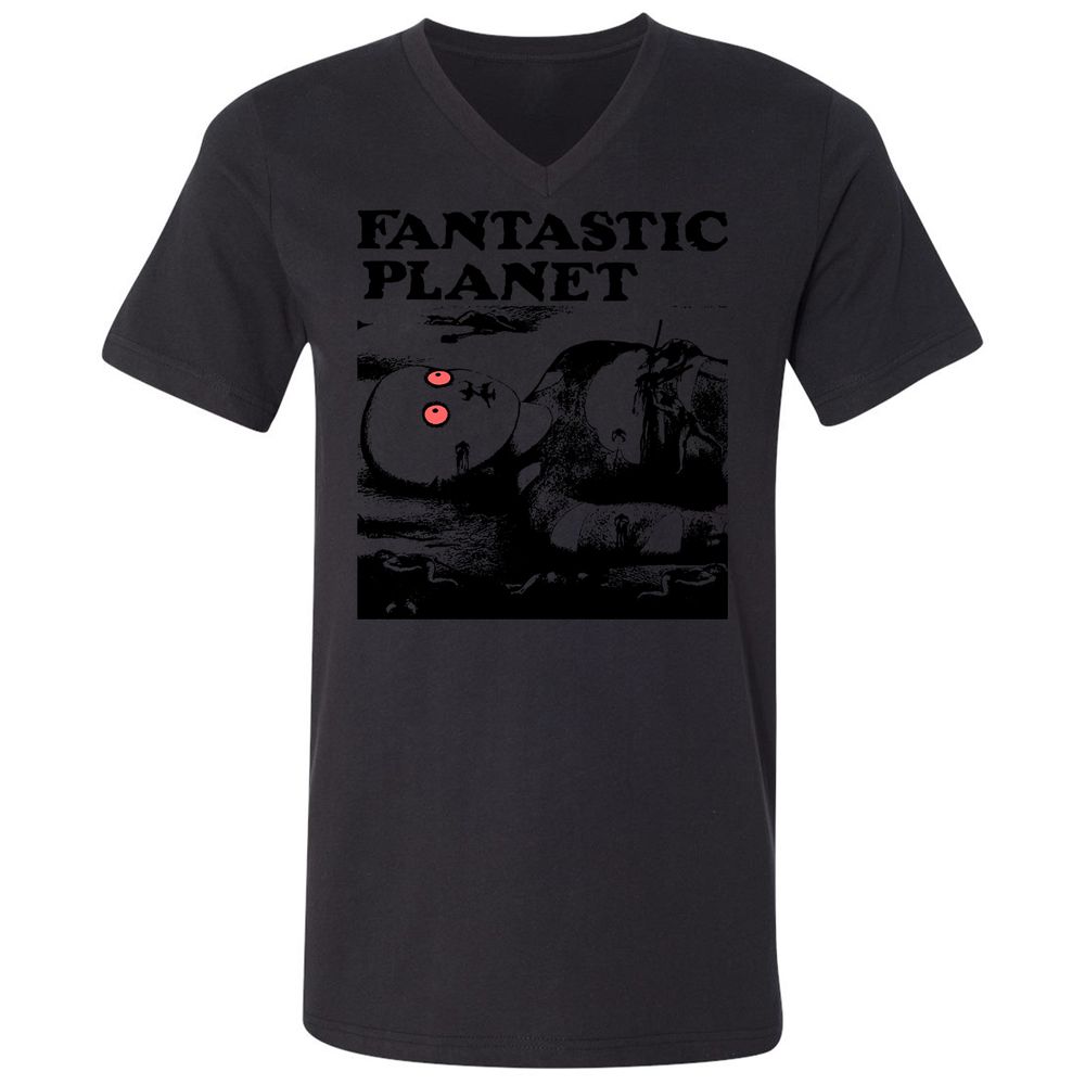 Unisex V-Neck T-Shirt - YMRHKNYJ - Black - 16
