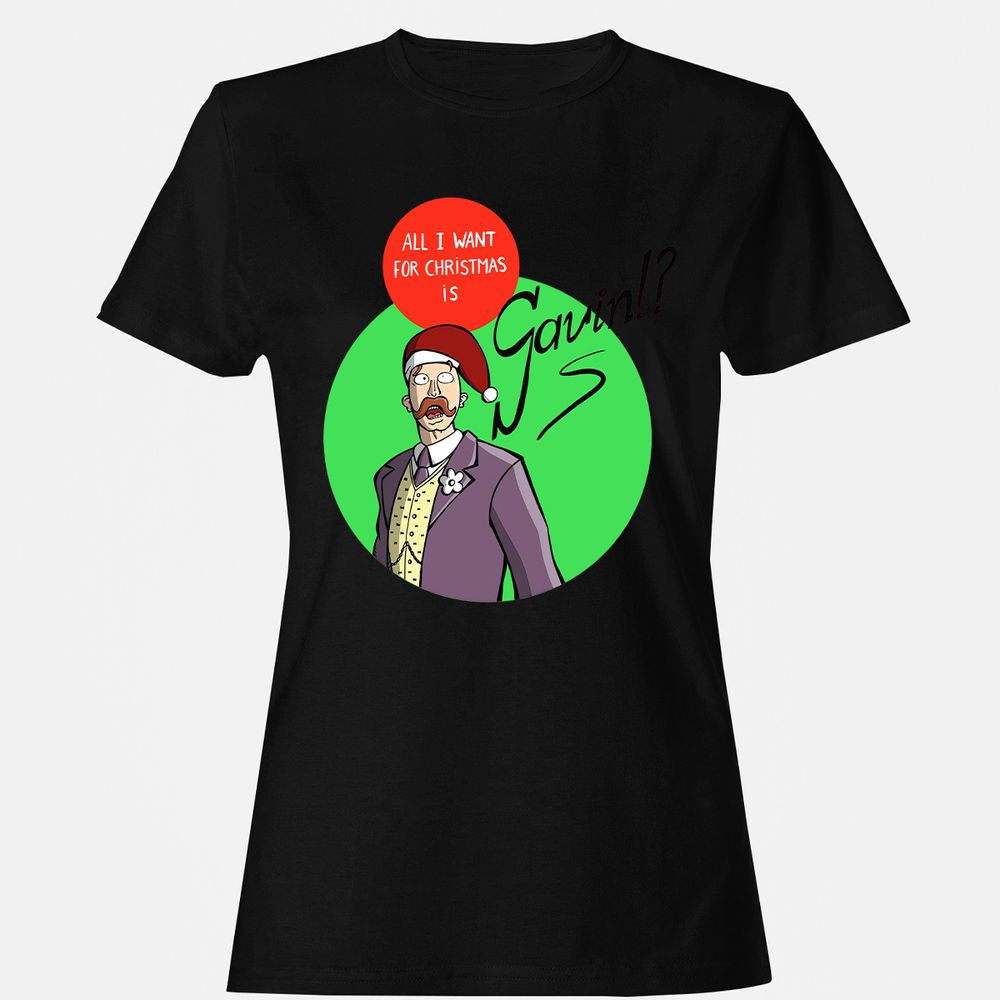 Women's T-Shirt - B5JMH1VX - Black - 16