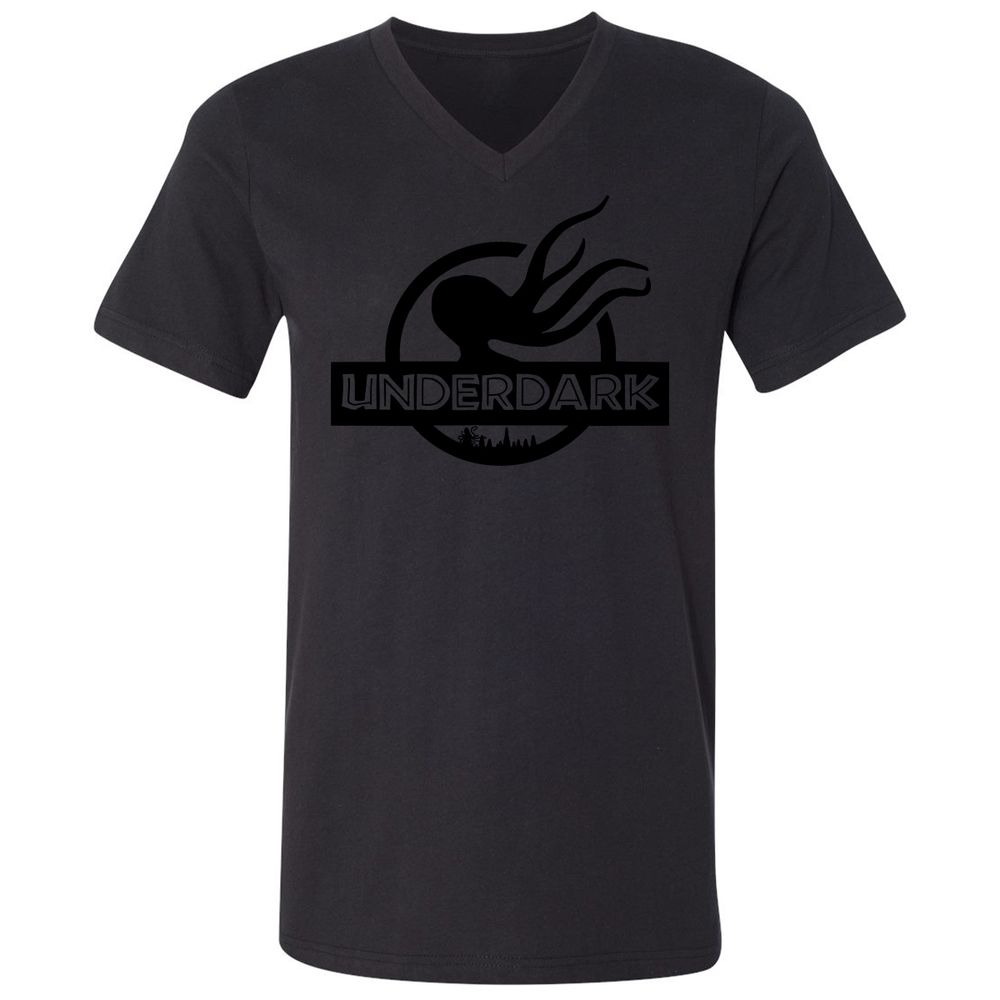 Unisex V-Neck T-Shirt - CPD3YCDS - Black - 16