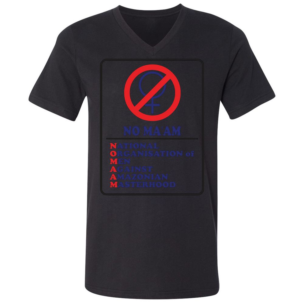 Unisex V-Neck T-Shirt - 324R1Q4L - Black - 16