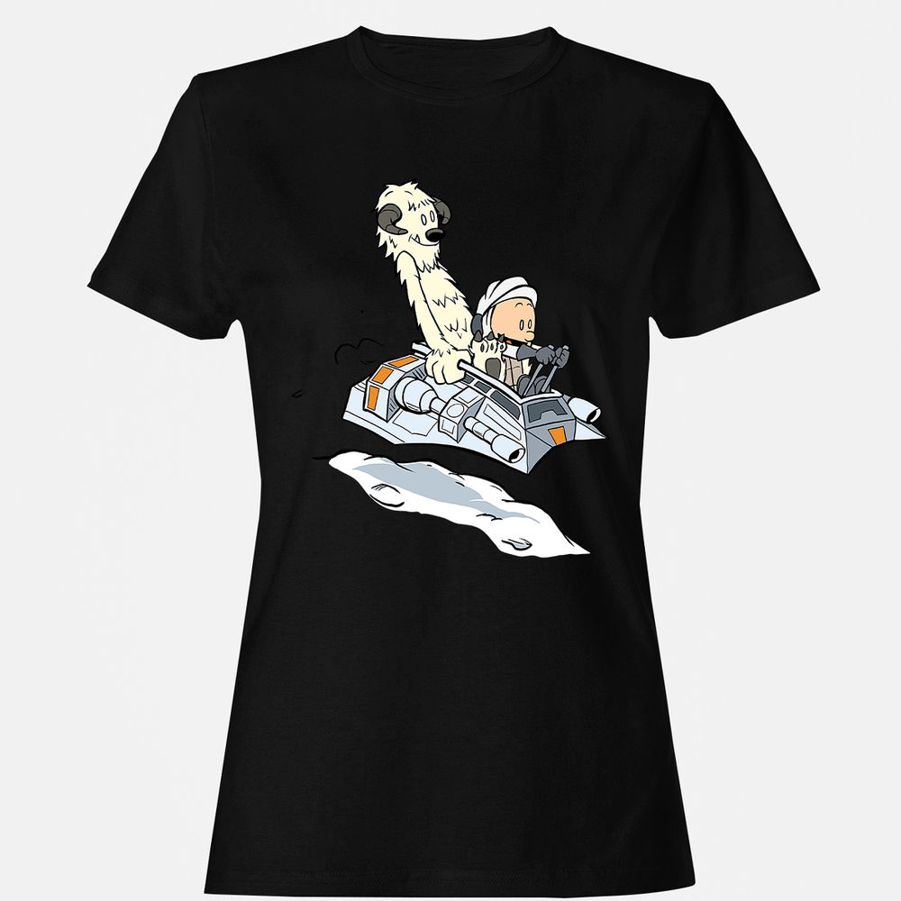 Women's T-Shirt - XGZ7QVV4 - Black - 16