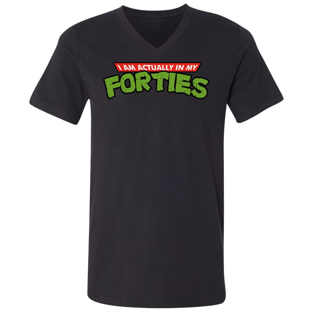 Unisex V-Neck T-Shirt - MULA675L - Black - 16