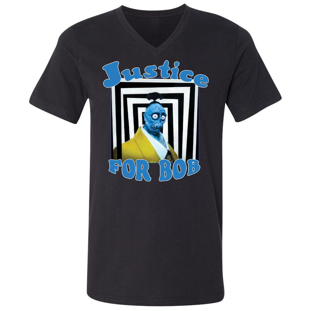 Unisex V-Neck T-Shirt - LAD5XWSS - Black - 16