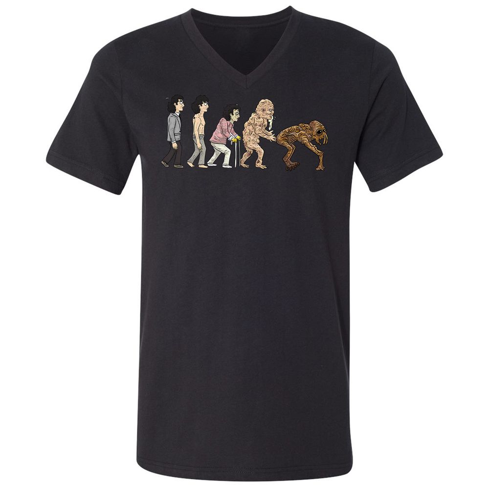 Unisex V-Neck T-Shirt - 21LH8B8B - Black - 16