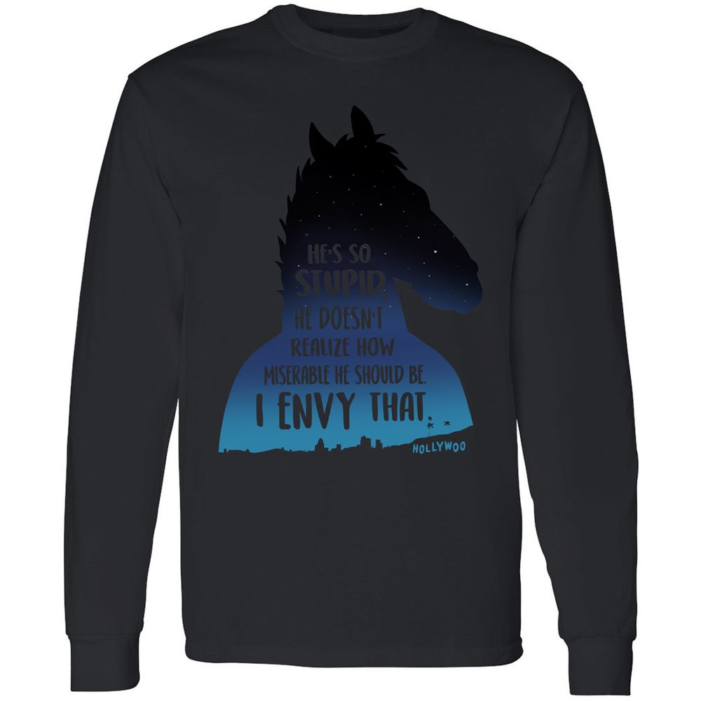 Long Sleeve T-Shirt - GNLTLT7Z - Black - 16