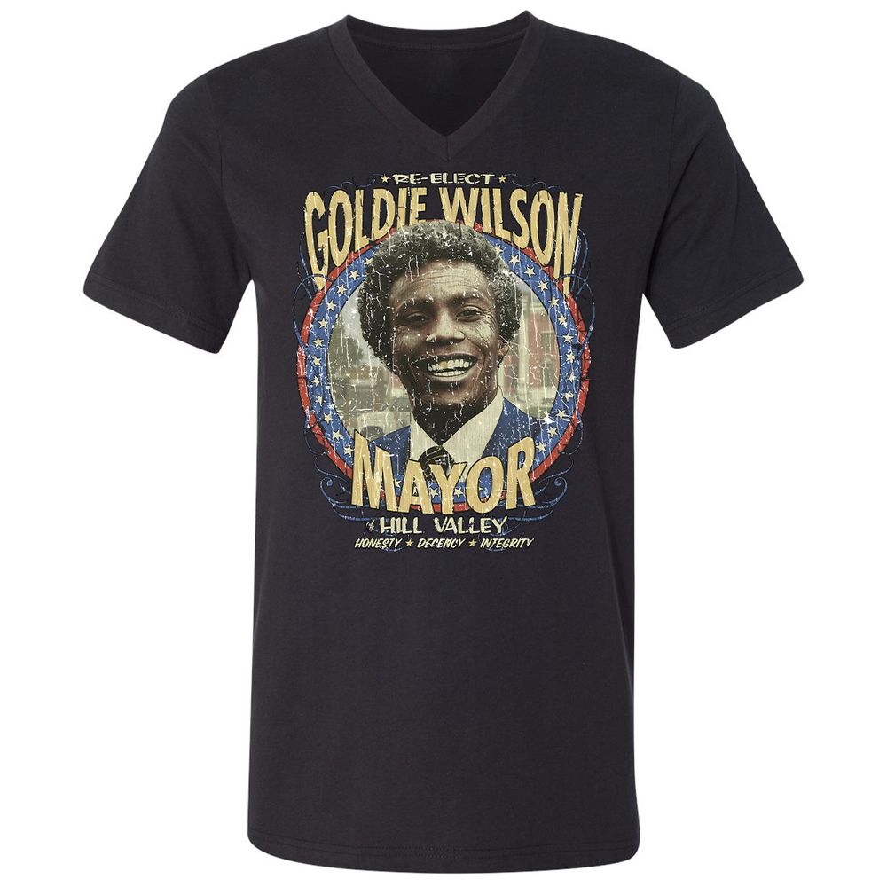 Re-Elect Mayor Goldie Wilson - Black - 16