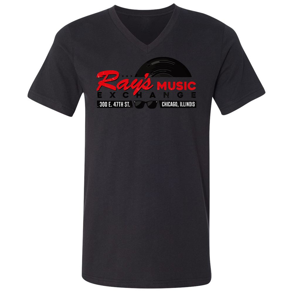 Unisex V-Neck T-Shirt - NX44KWYY - Black - 16