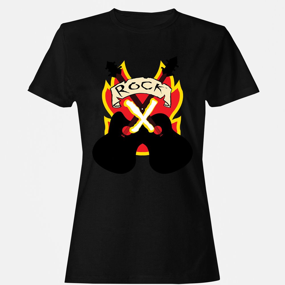 Women's T-Shirt - QHNG6FQM - Black - 16