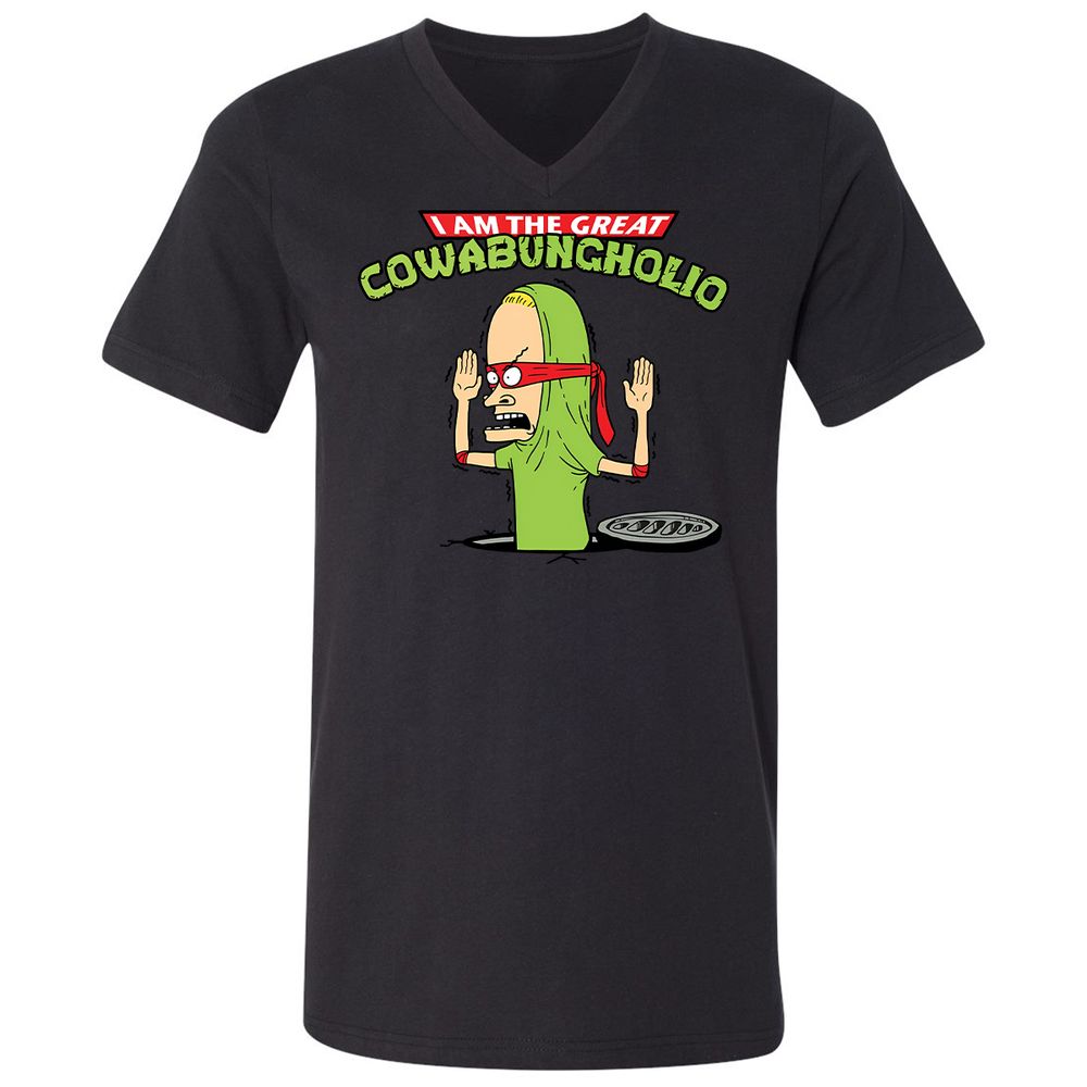 Unisex V-Neck T-Shirt - MD59U82E - Black - 16