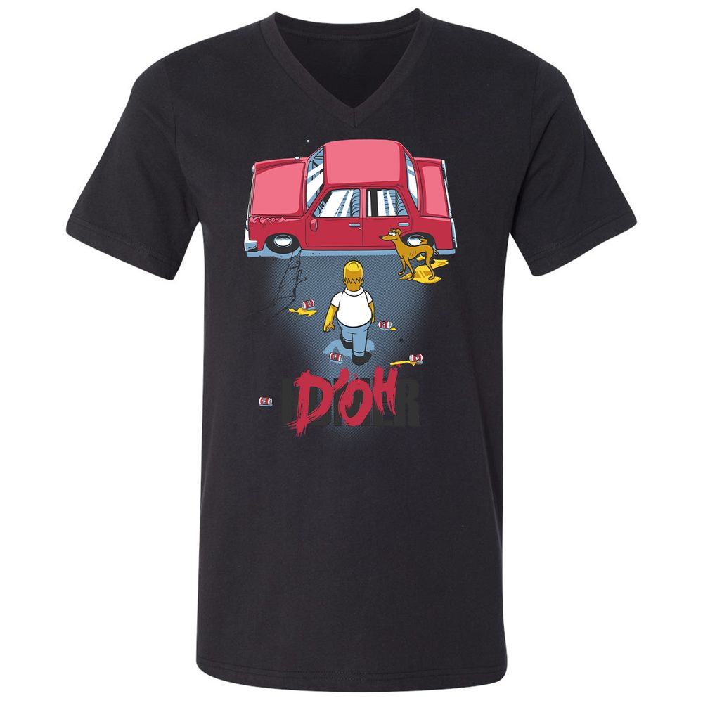 Unisex V-Neck T-Shirt - VMGCRH7V - Black - 16
