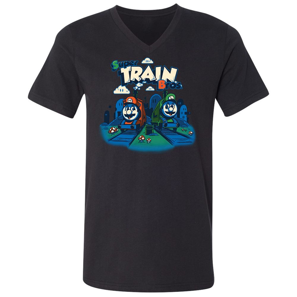 Unisex V-Neck T-Shirt - 3Z8ULW36 - Black - 16