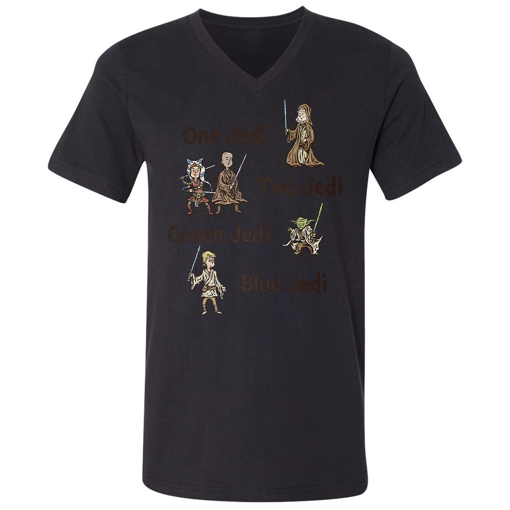 Unisex V-Neck T-Shirt - 6KPWVS2Z - Black - 16