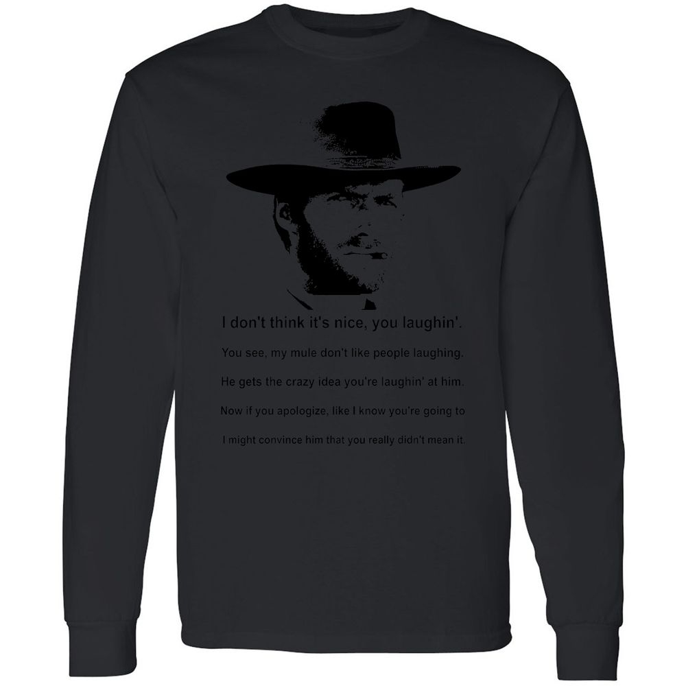 Clint Eastwood Mule Quote - Black - 16