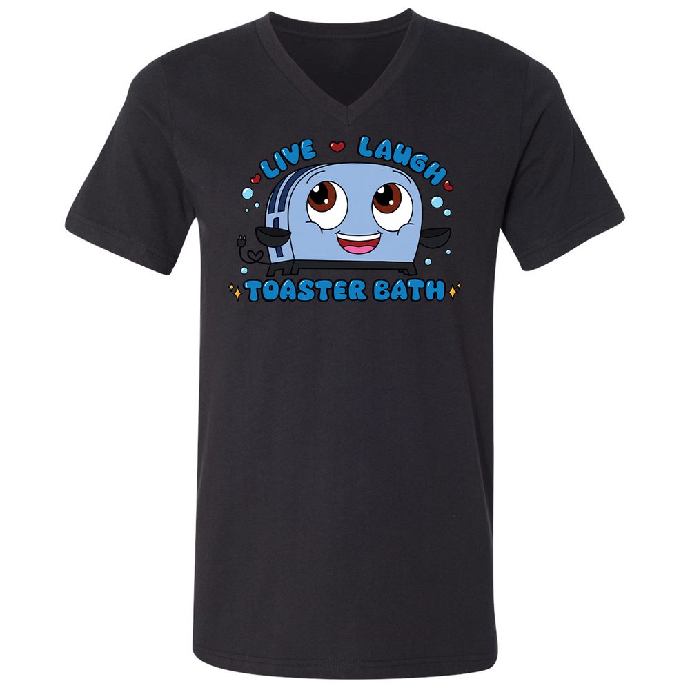 Unisex V-Neck T-Shirt - 5X5VWN5K - Black - 16