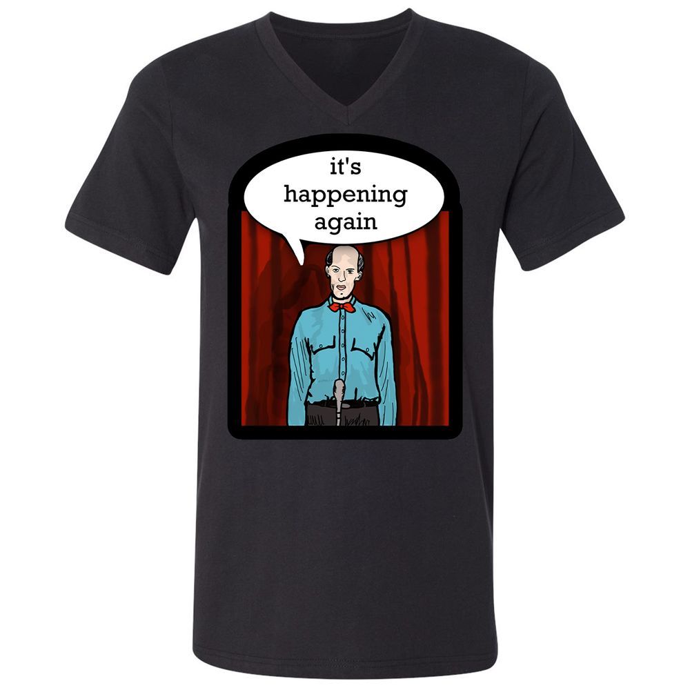 Unisex V-Neck T-Shirt - WV35CDFX - Black - 16