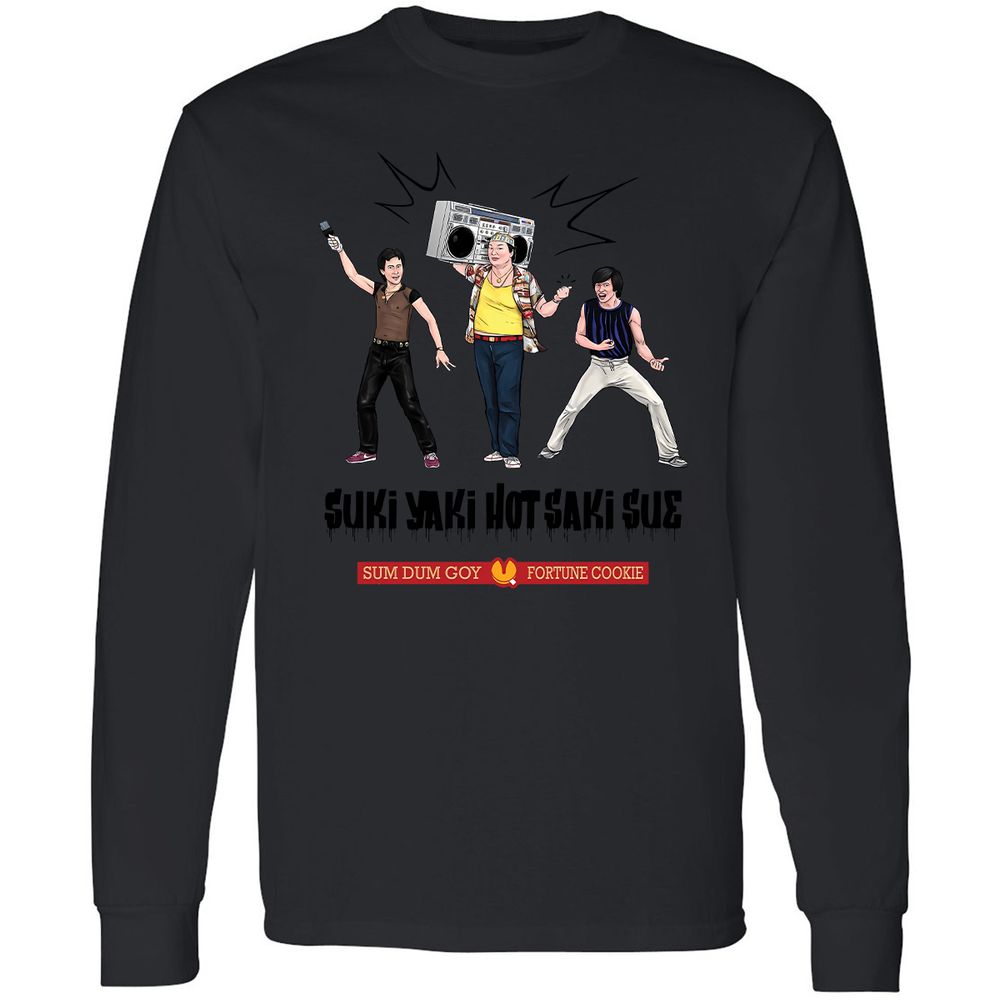 Long Sleeve T-Shirt - B7ABTDC1 - Black - 16
