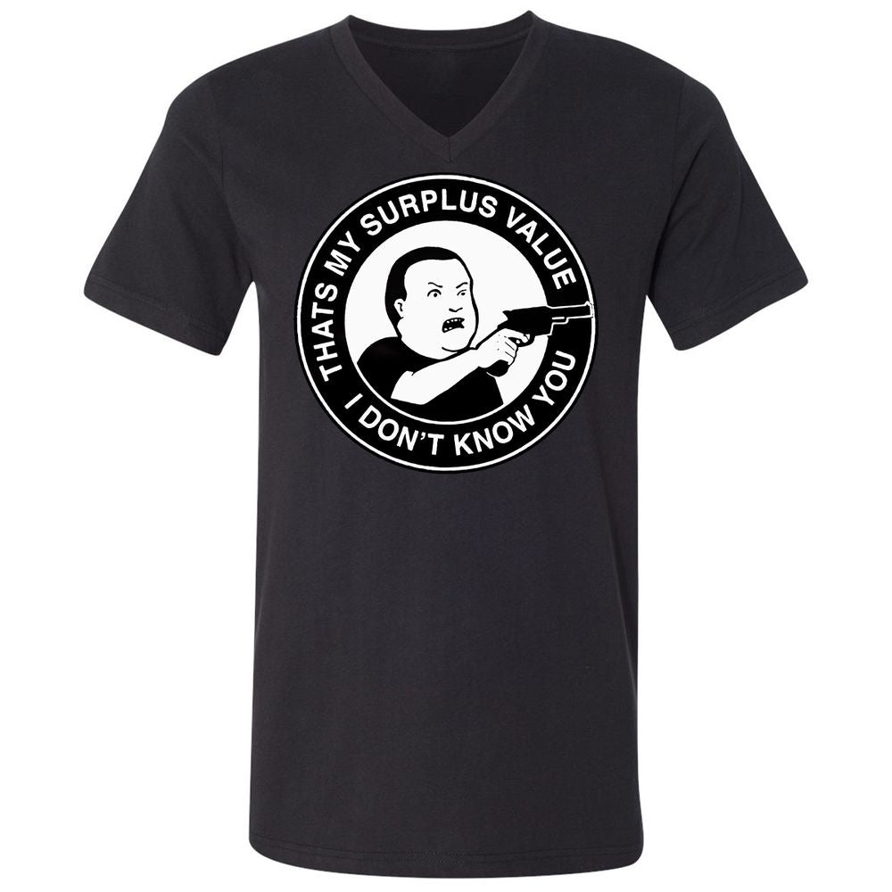 Unisex V-Neck T-Shirt - PTHUHT7A - Black - 16