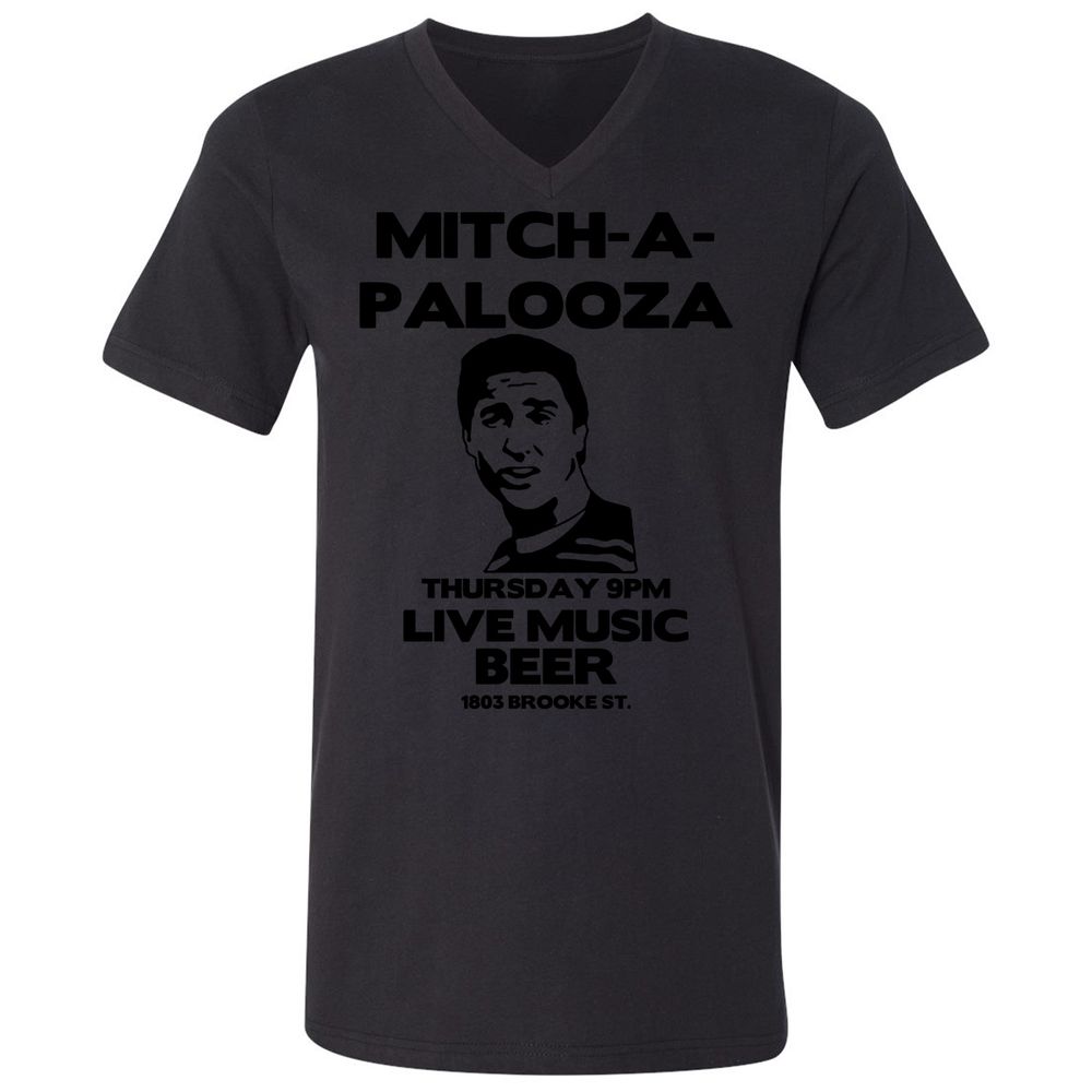 Unisex V-Neck T-Shirt - 63FYL2BA - Black - 16