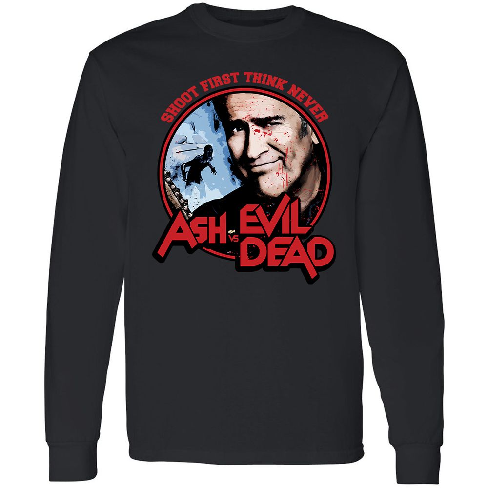 Long Sleeve T-Shirt - LFHJND7F - Black - 16