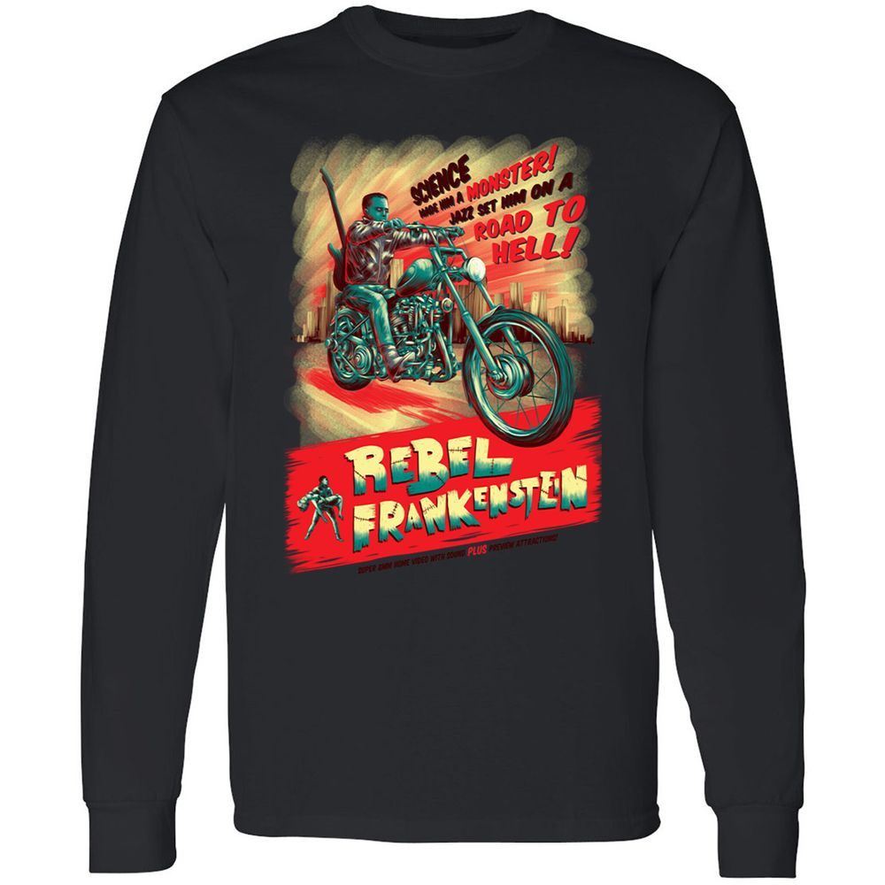 Long Sleeve T-Shirt - QVGCBFCH - Black - 16