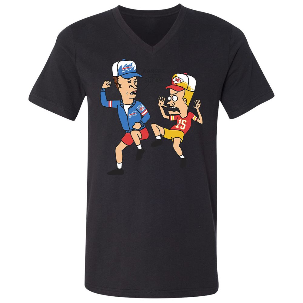 Unisex V-Neck T-Shirt - 852LTBDQ - Black - 16