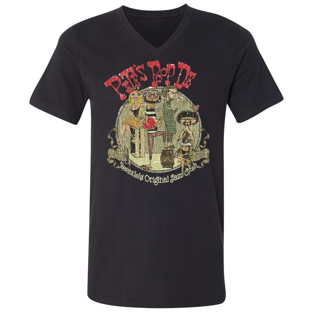 Unisex V-Neck T-Shirt - A6M3N51N - Black - 16