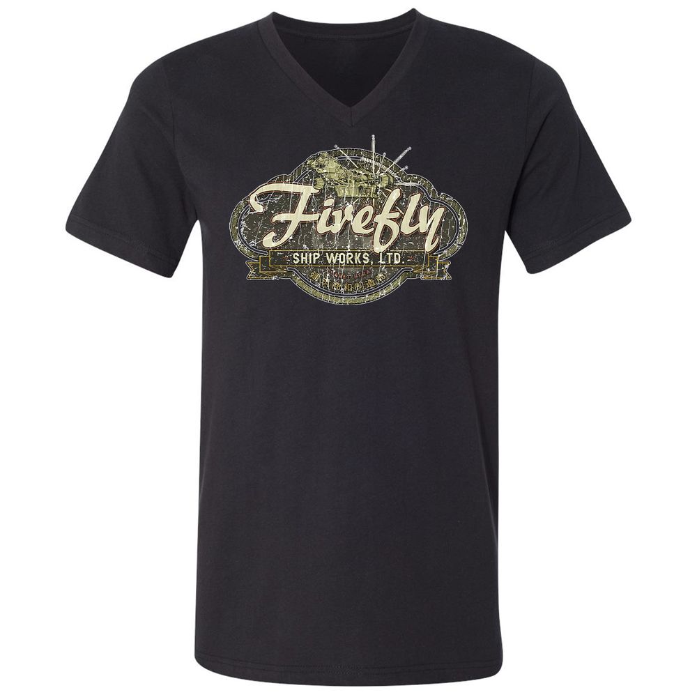 Unisex V-Neck T-Shirt - V816REAA - Black - 16
