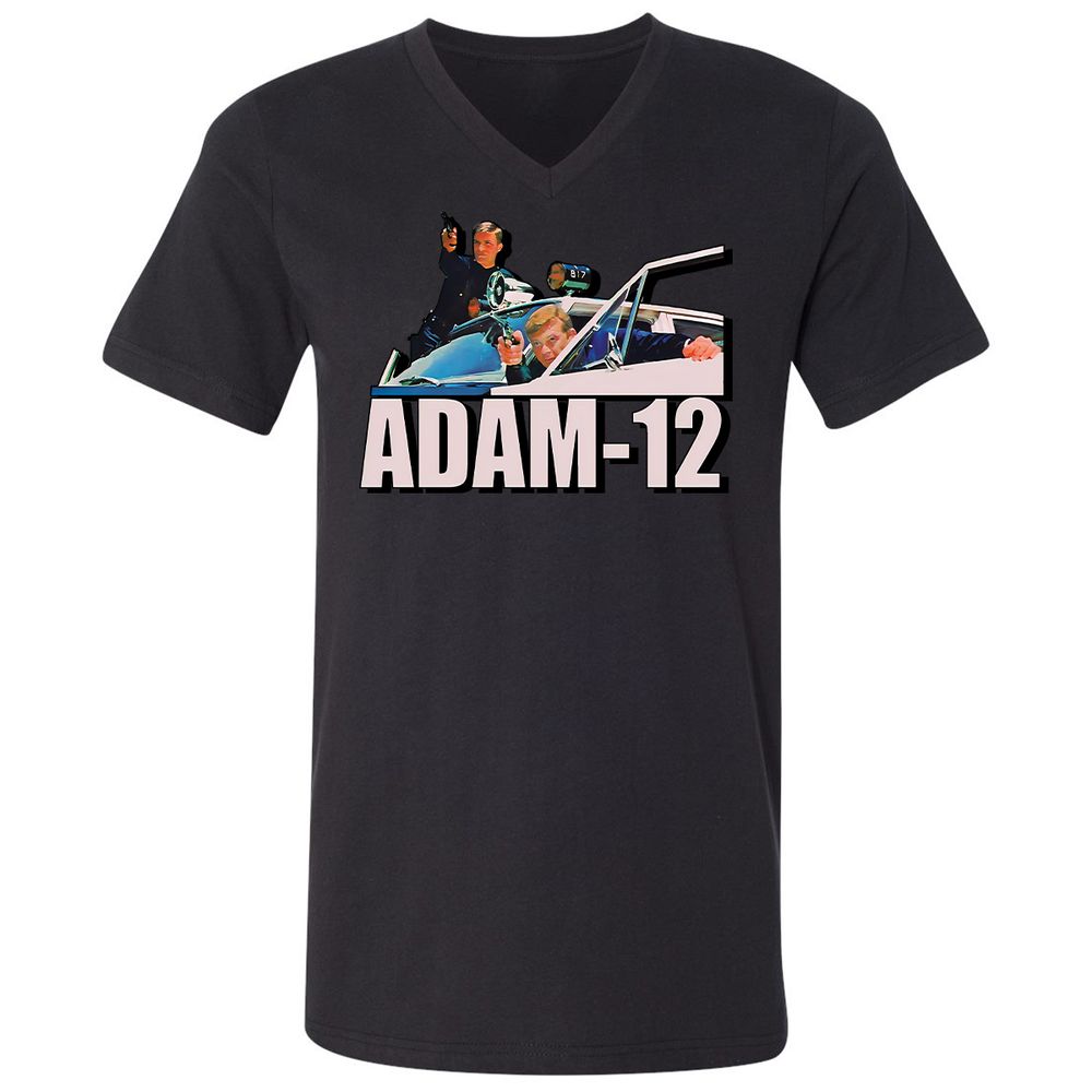 Unisex V-Neck T-Shirt - 64ECNBFA - Black - 16