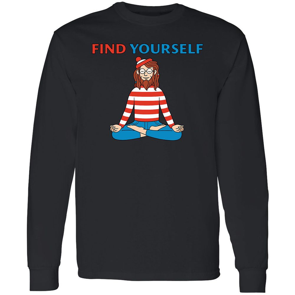 Long Sleeve T-Shirt - MMB8VWJG - Black - 16