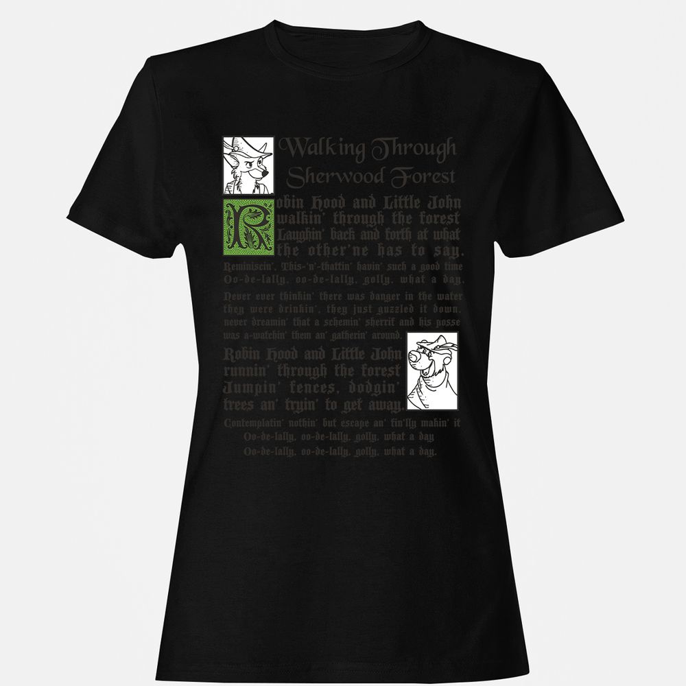 Women's T-Shirt - WWVJZNJY - Black - 16