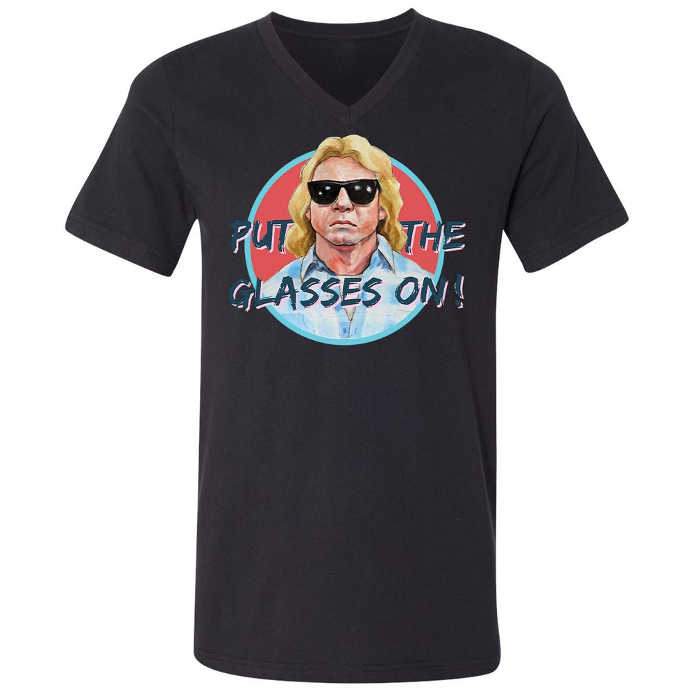 Unisex V-Neck T-Shirt - KWAY1NN6 - Black - 16