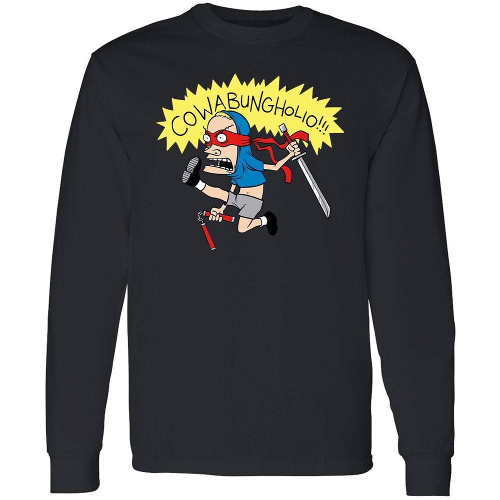 Long Sleeve T-Shirt - B65DHVKK - Black - 16