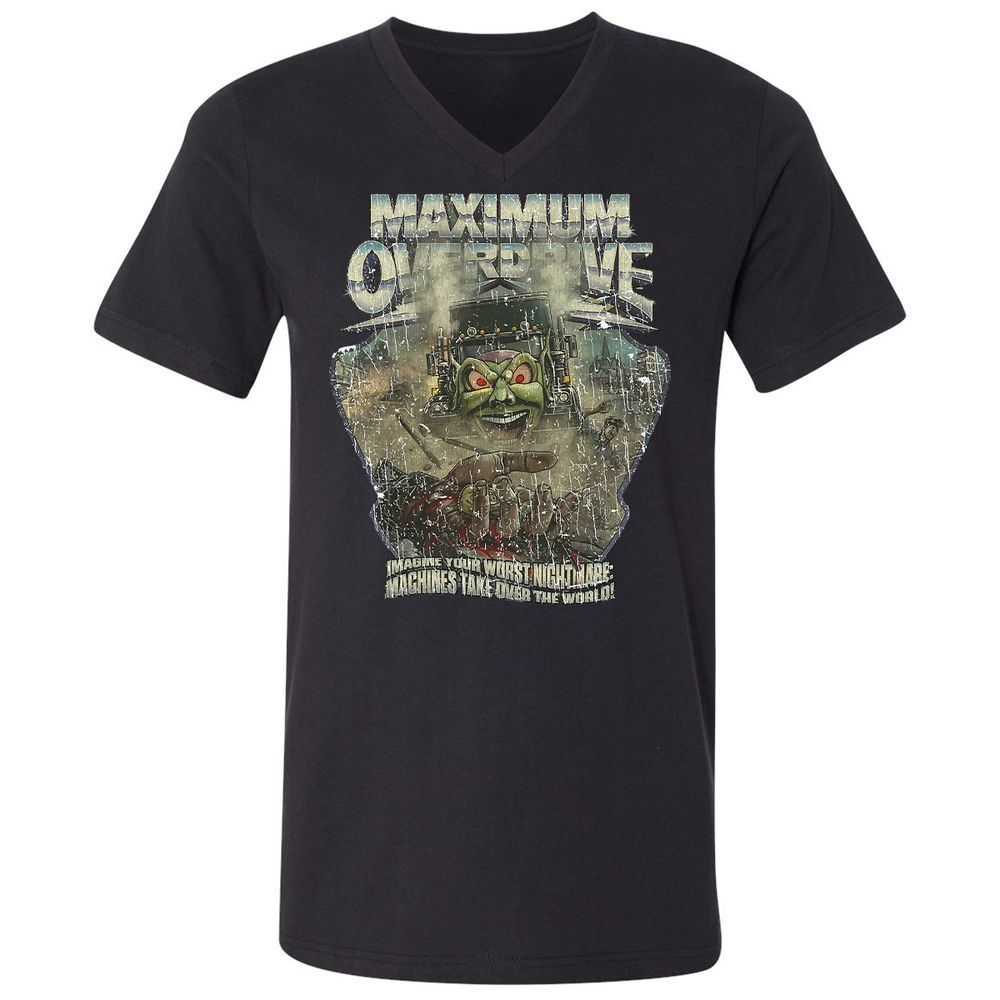 Unisex V-Neck T-Shirt - GEXNWCLX - Black - 16