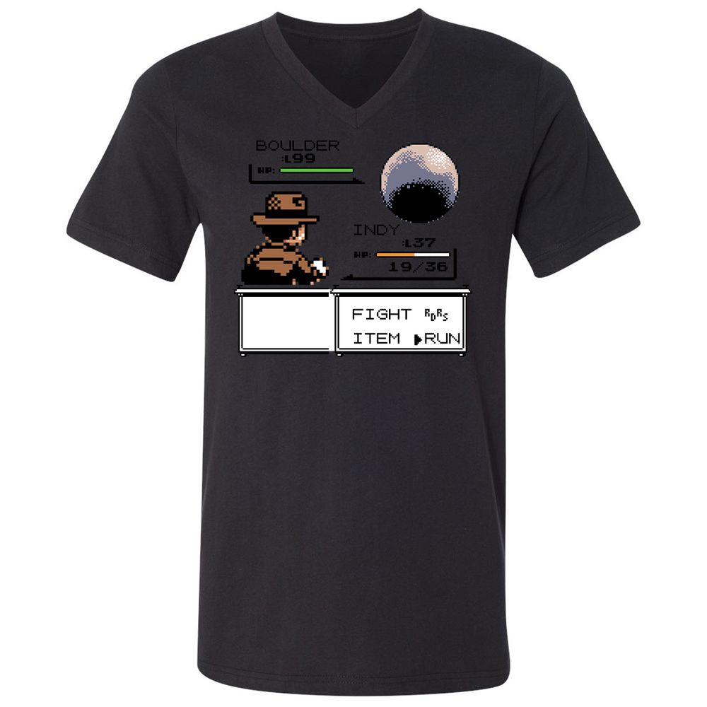 Unisex V-Neck T-Shirt - CX3CTK76 - Black - 16