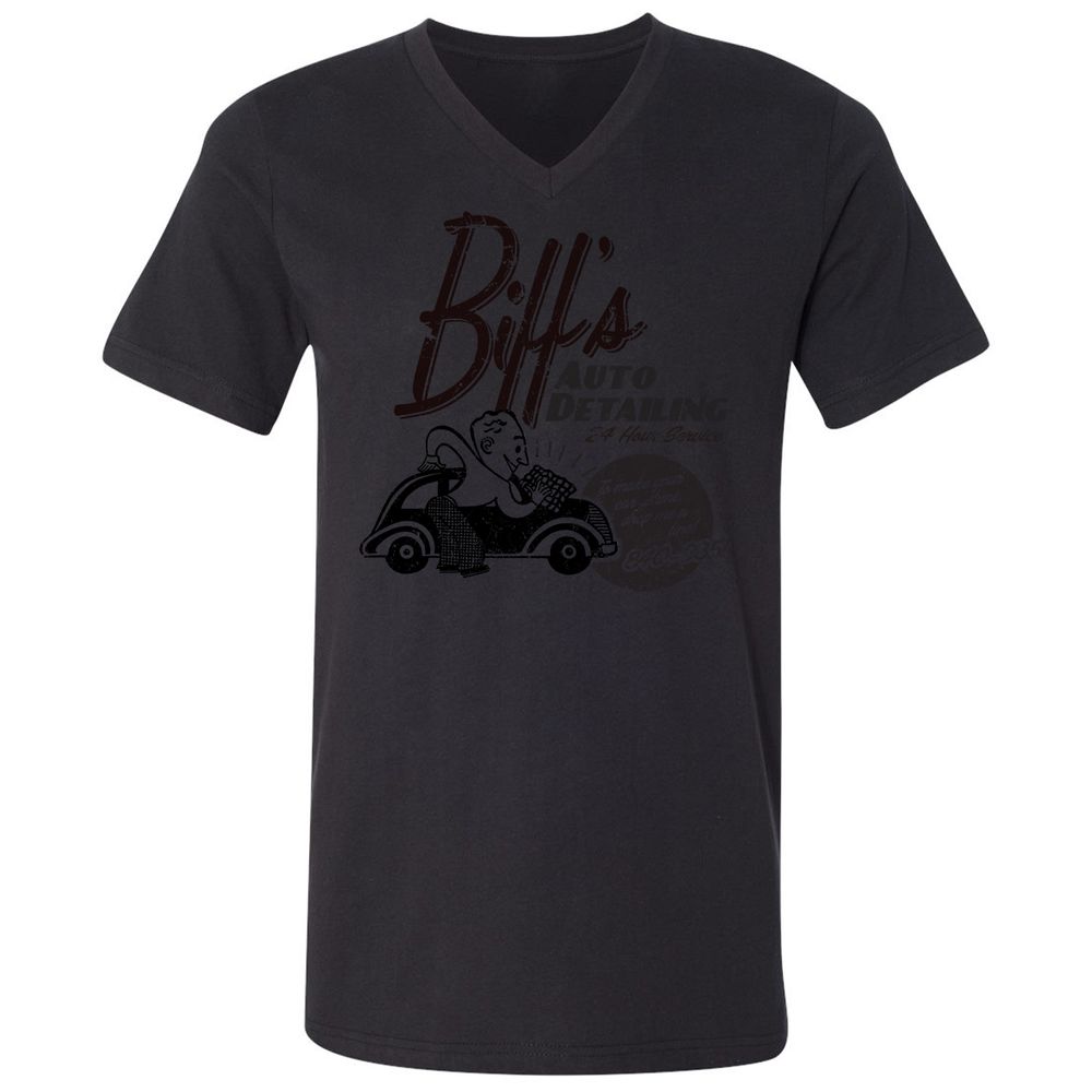 Unisex V-Neck T-Shirt - AHY7LPA8 - Black - 16