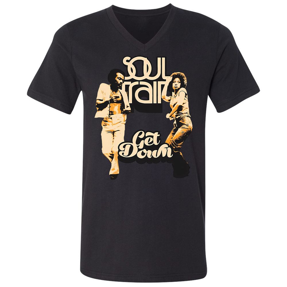 Unisex V-Neck T-Shirt - WBGZV889 - Black - 16