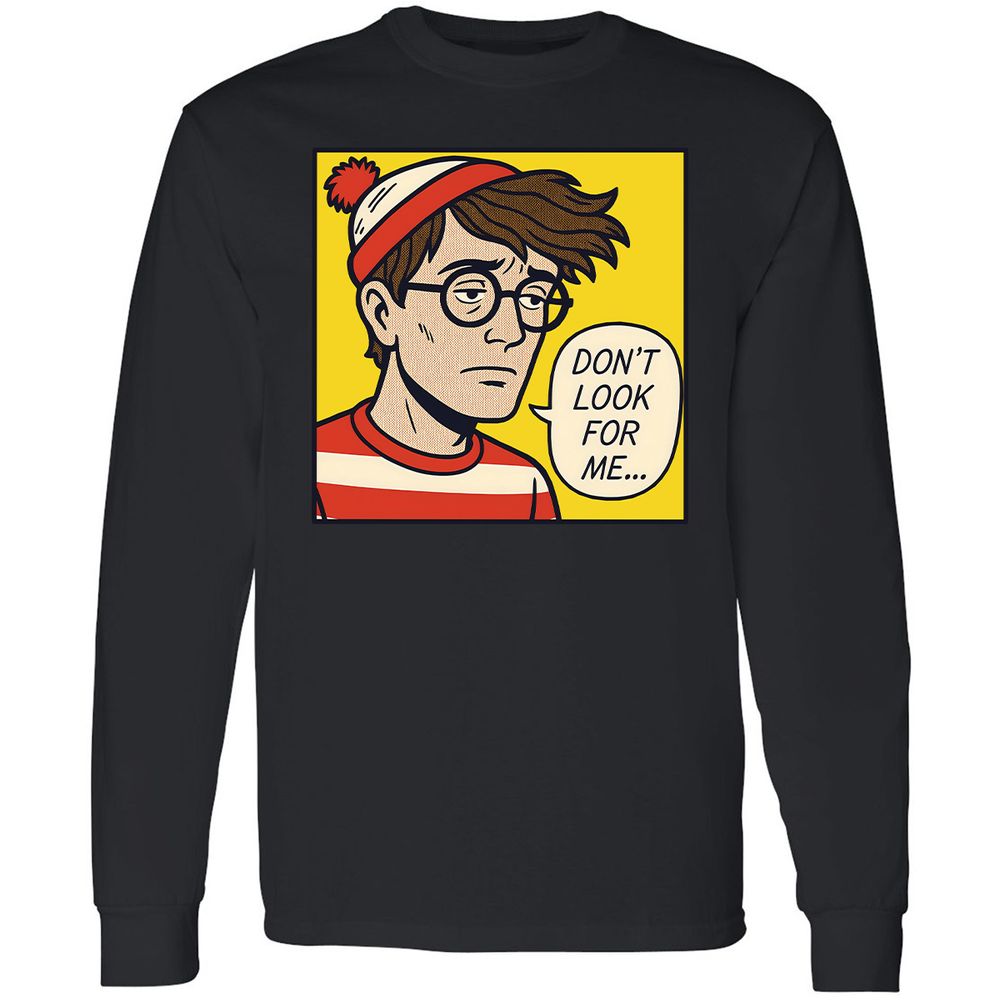 Long Sleeve T-Shirt - NQSVM9PG - Black - 16