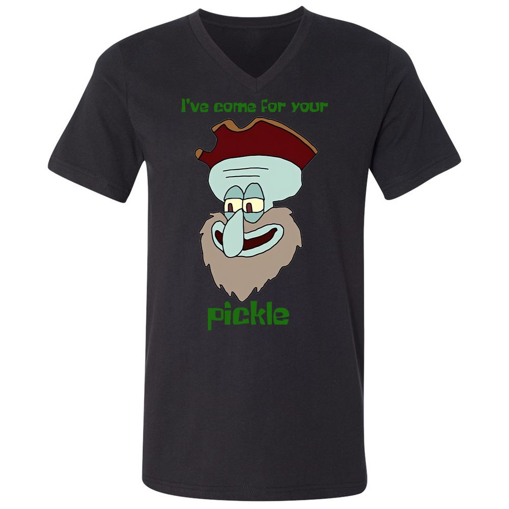 Unisex V-Neck T-Shirt - QX8L8M2Q - Black - 16