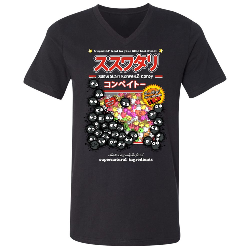 Unisex V-Neck T-Shirt - ZXHU5ZQF - Black - 16