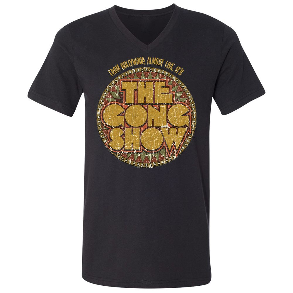 Unisex V-Neck T-Shirt - YTR2B93E - Black - 16