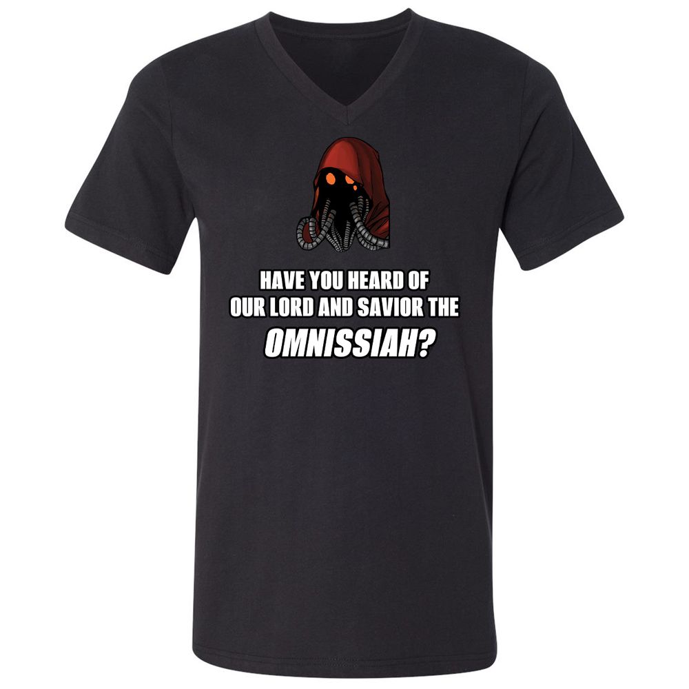 Unisex V-Neck T-Shirt - V1U93LBB - Black - 16