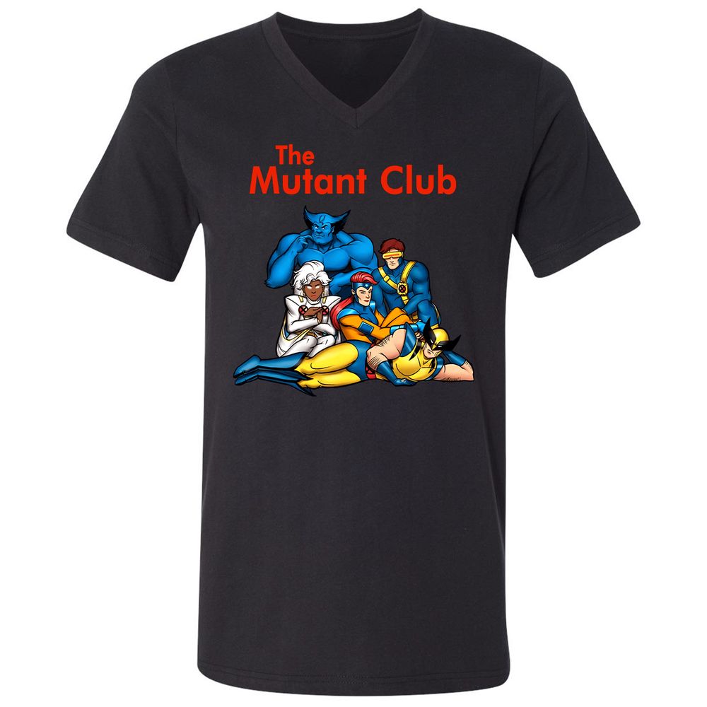 Unisex V-Neck T-Shirt - 48X8KQ5Z - Black - 16