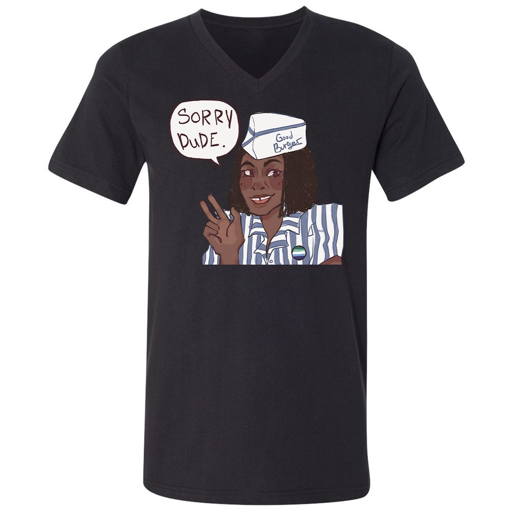 Unisex V-Neck T-Shirt - GDRYEMTK - Black - 16