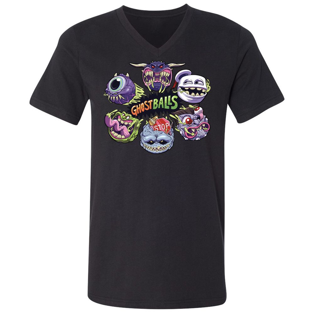 Unisex V-Neck T-Shirt - 6DSZJG81 - Black - 16