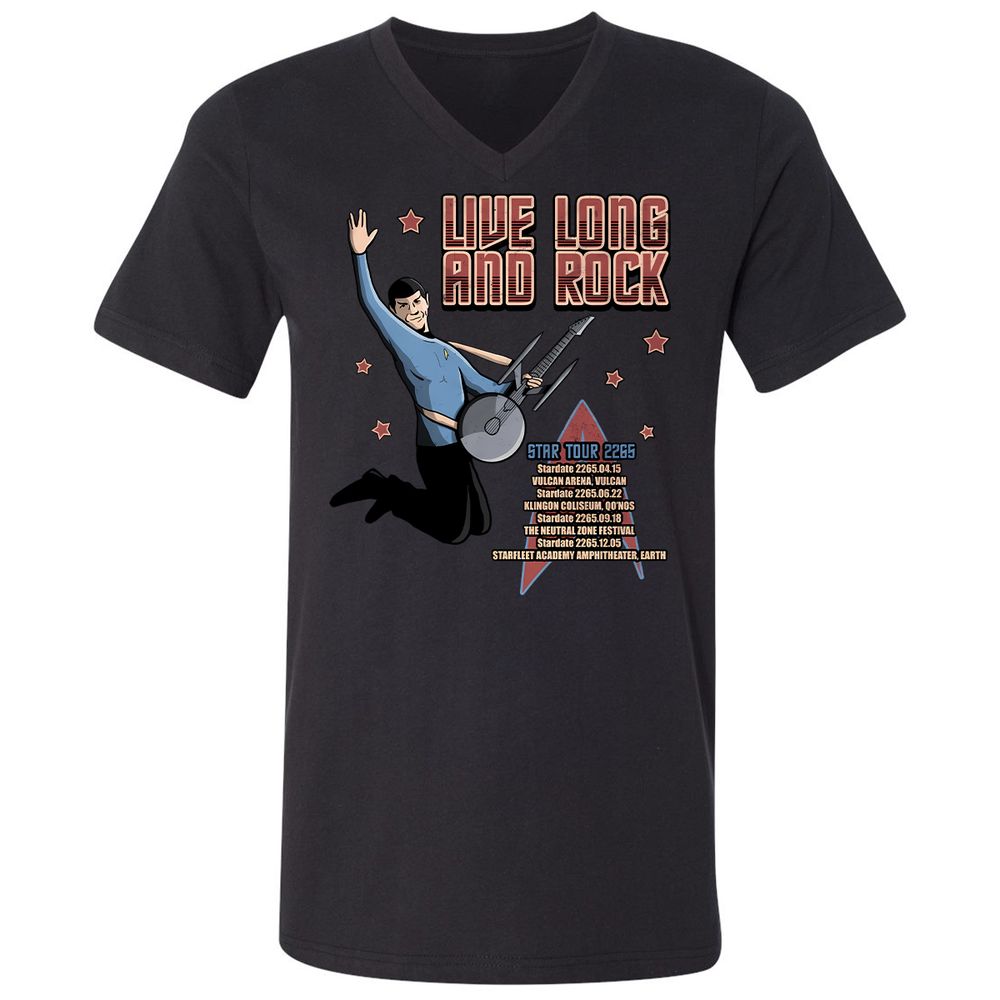 Unisex V-Neck T-Shirt - 5WE671U4 - Black - 16