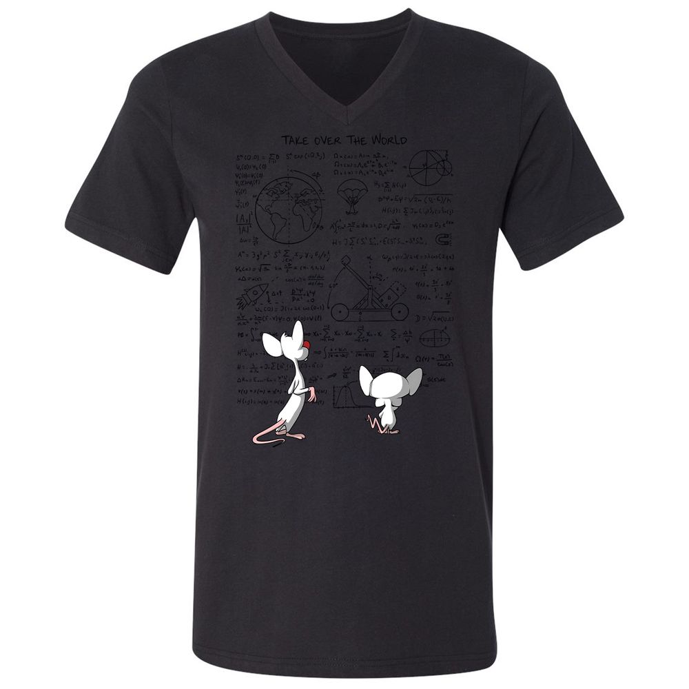 Unisex V-Neck T-Shirt - 5YETKM52 - Black - 16