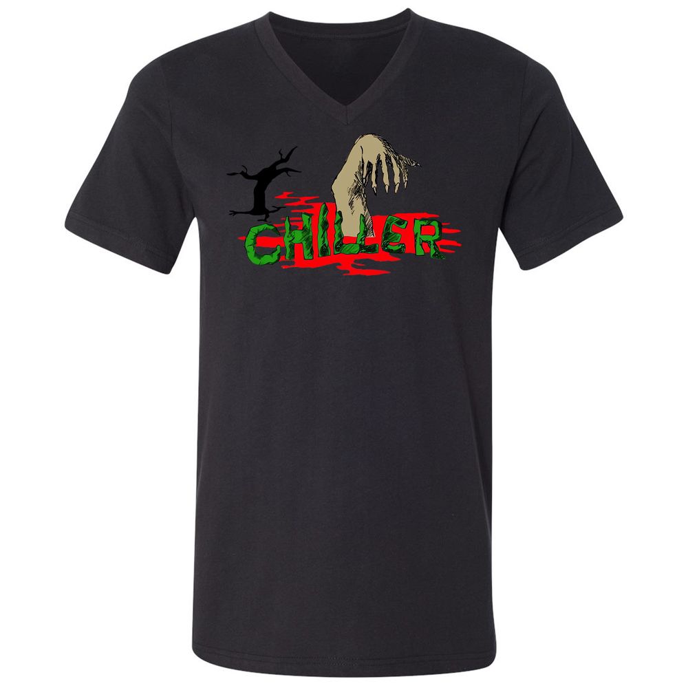 Unisex V-Neck T-Shirt - 1J7SCZN2 - Black - 16