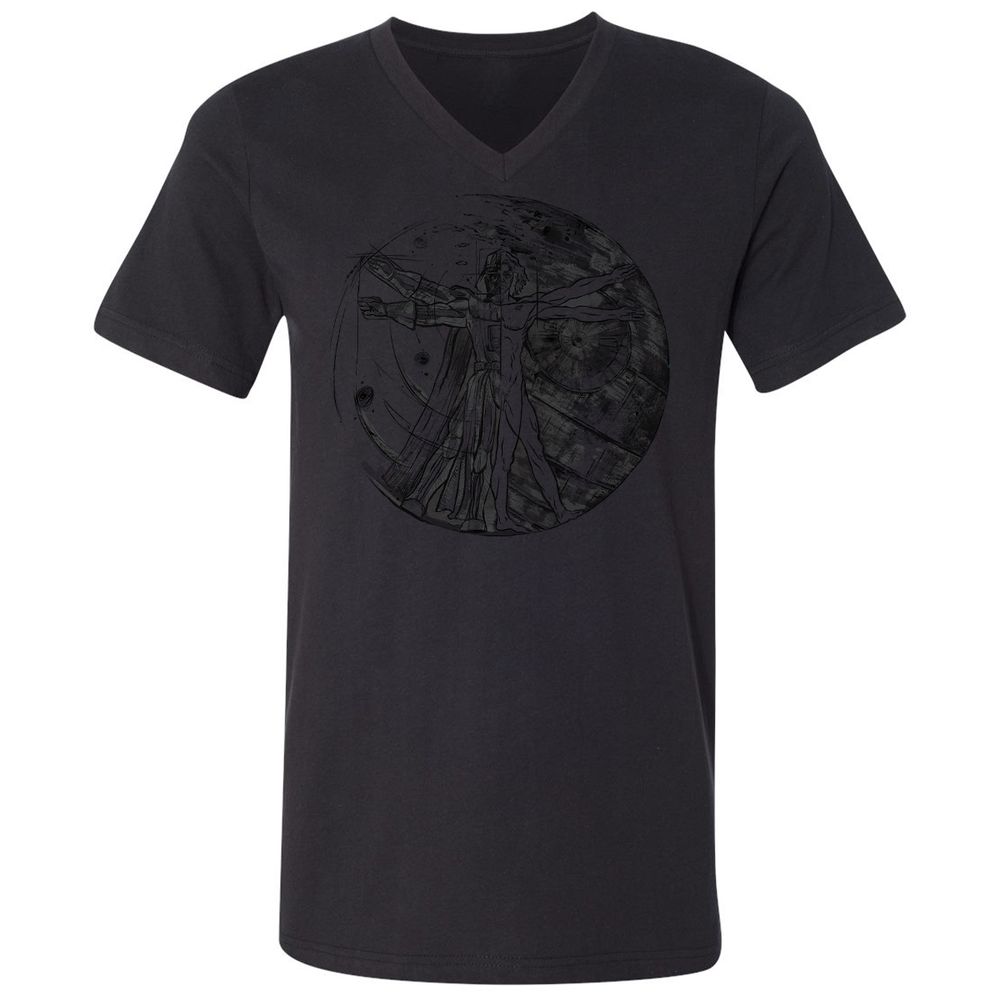 Unisex V-Neck T-Shirt - MCMLZVC2 - Black - 16