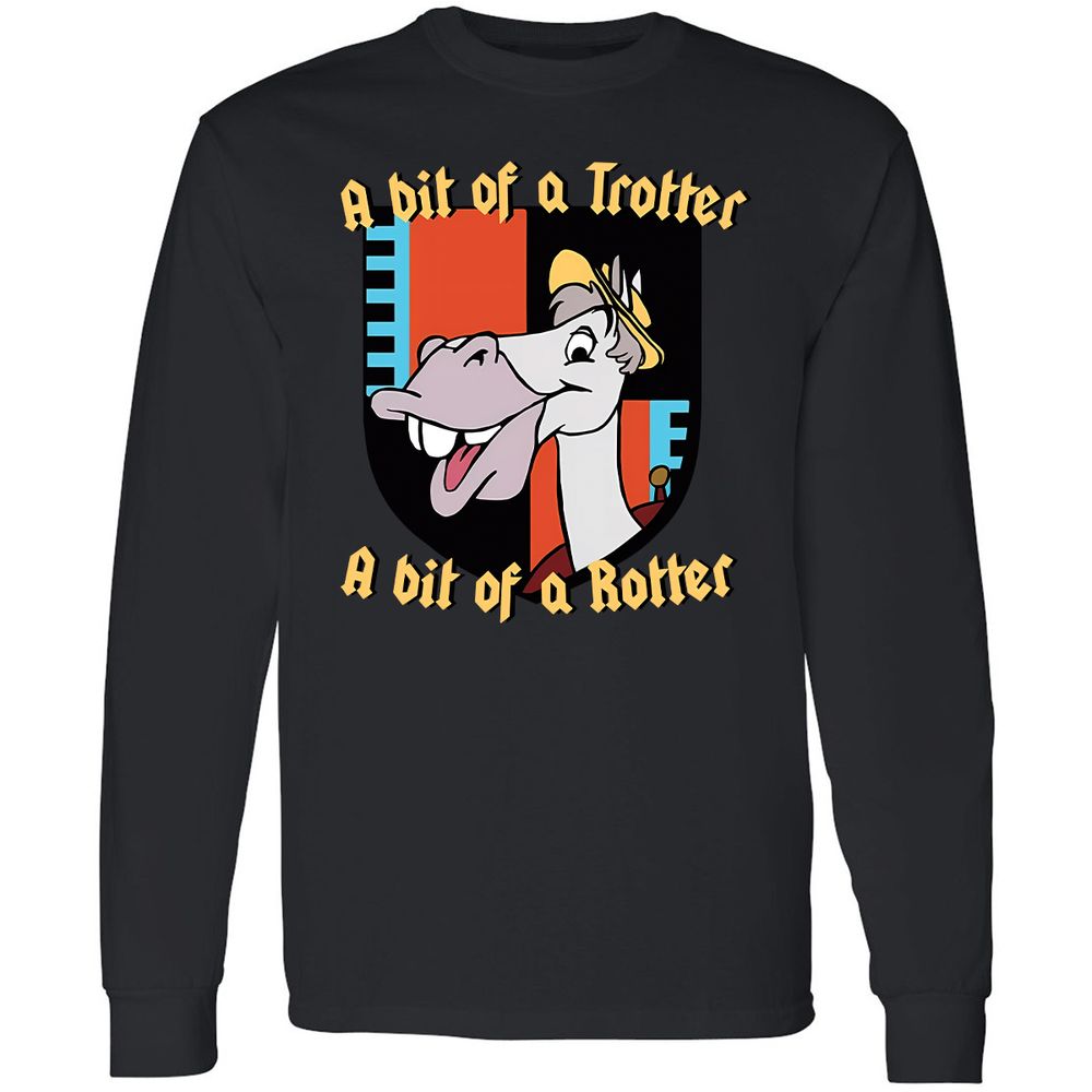 Long Sleeve T-Shirt - Y9ZH2UH9 - Black - 16