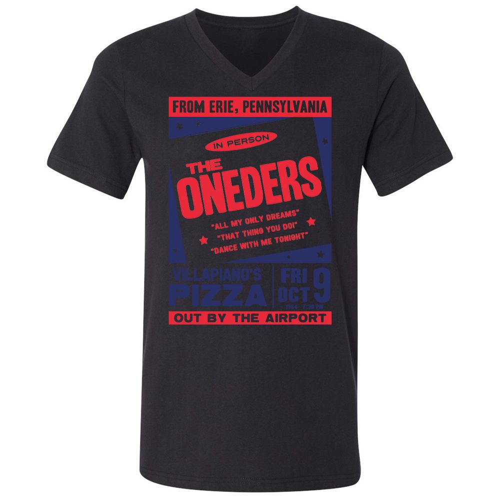 Unisex V-Neck T-Shirt - AXSZ55KM - Black - 16